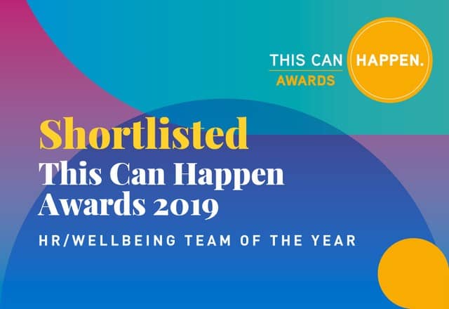 Shortlisted for the This Can Happen Awards 2019
